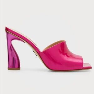 Paul Andrew Arc Mules in Patent Fuchsia NIB